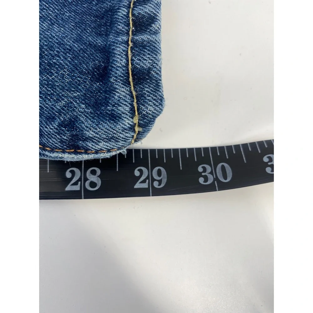 Abercrombie & Fitch Jeans 30x30 Blue Button Fly Straight Leg Denim Excellent